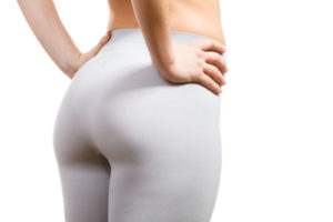 female hips wearing thermoactive underwear